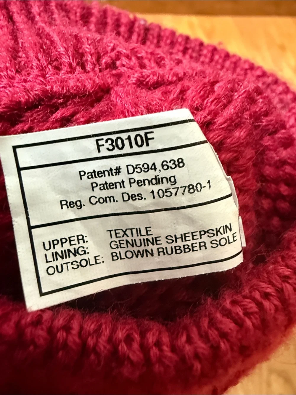 UGG Knit Pocket Button Boots Red UC Bearcat symbol embroidered Style 1879 Size 7